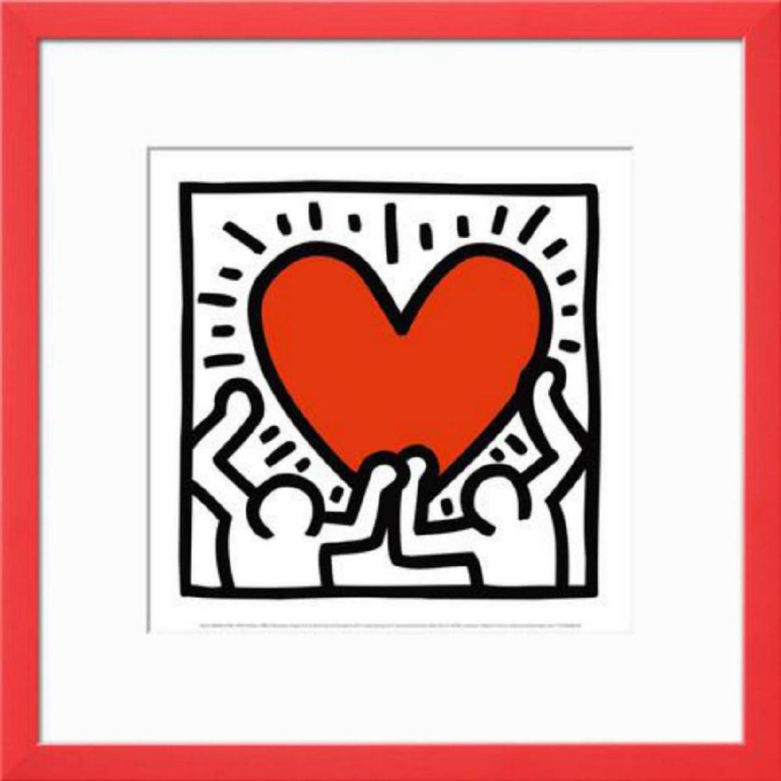 Keith Haring "Untitled" Custom Framed Offset Lithograph (1 of 1)