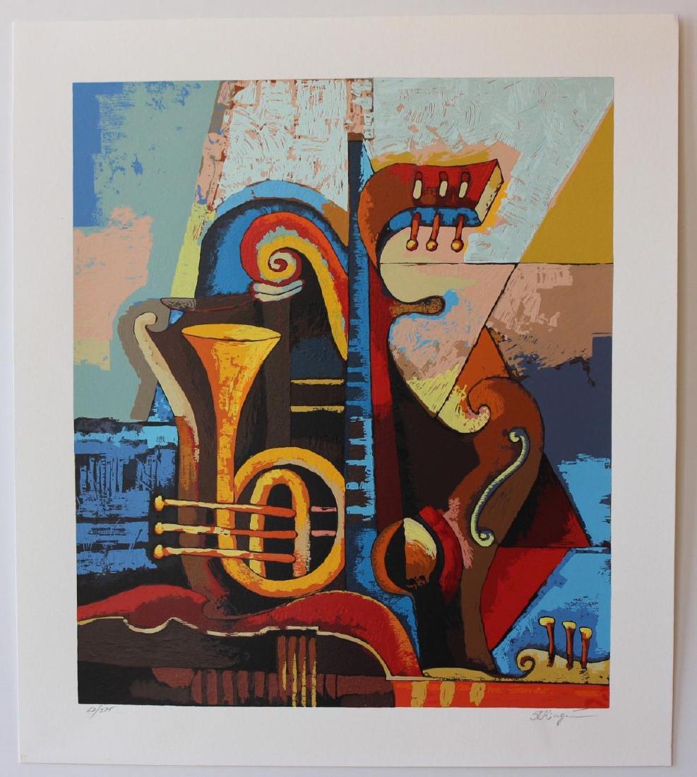 Igor Kovalev- Set of 4 Serigraph on Paper "Symphony I, (1 of 3)