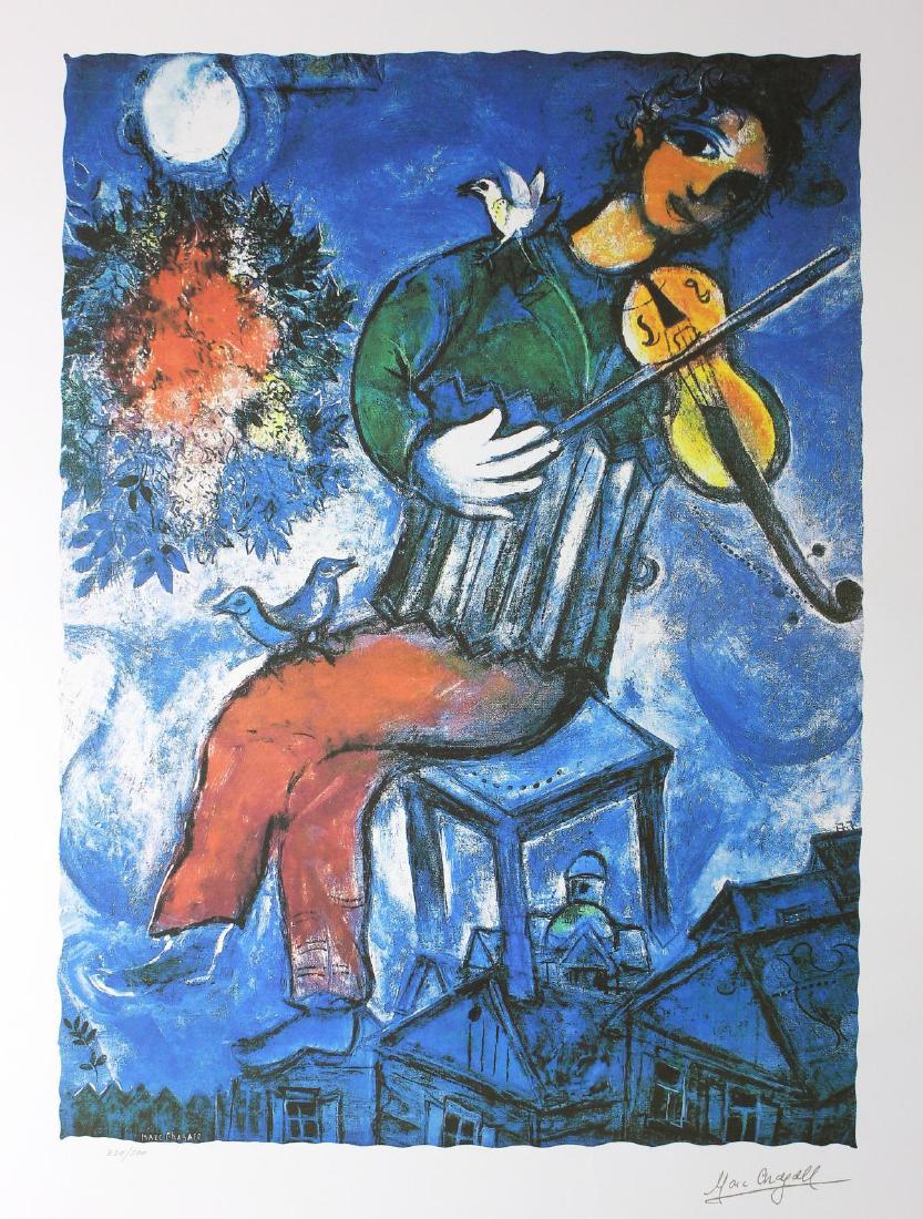 Marc Chagall- Lithograph: Artist: Marc Chagall. Medium: Lithograph. Size (Unframed): 32" x 23".