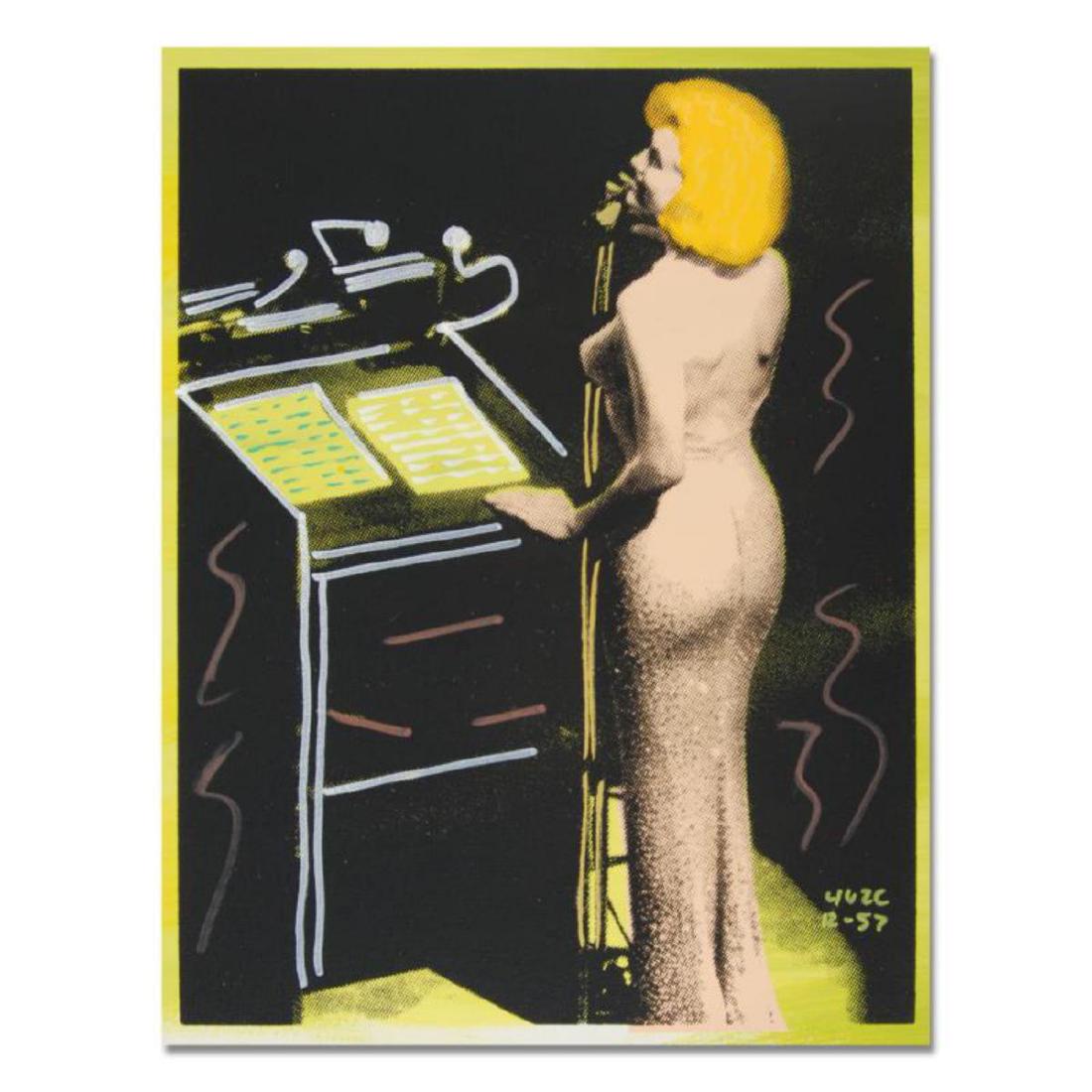 Ringo (Protege of Andy Warhol's Apprentice - Steve: "Happy Birthday Mr. President" is a one-of-a-kind hand-pulled silkscreen and mixed media painting on canvas by Ringo - the protege of Andy Warhol's apprentice, Steve Kaufman. This piece is hand signed