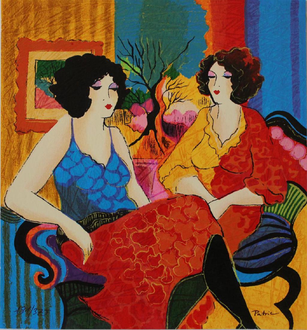Patricia Govezensky- Original Serigraph on Paper: Artist: Patricia Govezensky. Medium: Original Serigraph on Paper. Title: Models Talking. Size (Unframed): 11.5" x 10.5". Limited Edition: Edition of 375. Certificate of Authenticity: From the publishe