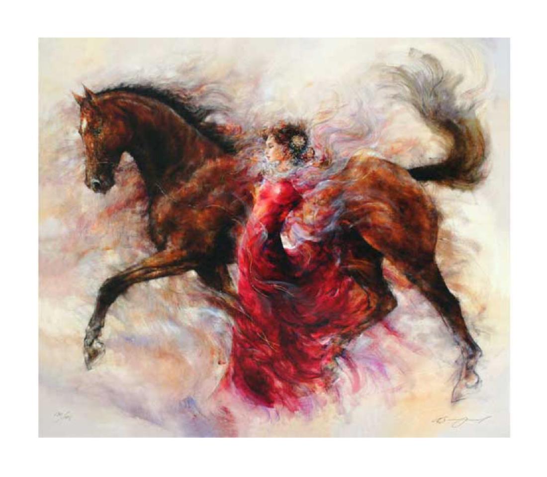 Gary Benfield "Mercedes Storm" Giclee on Paper: Artist: Gary Benfield. Medium: Giclee on Paper. Title: Mercedes Storm. Size: 18.25 x 21.25. Signed and numbered by the artist.