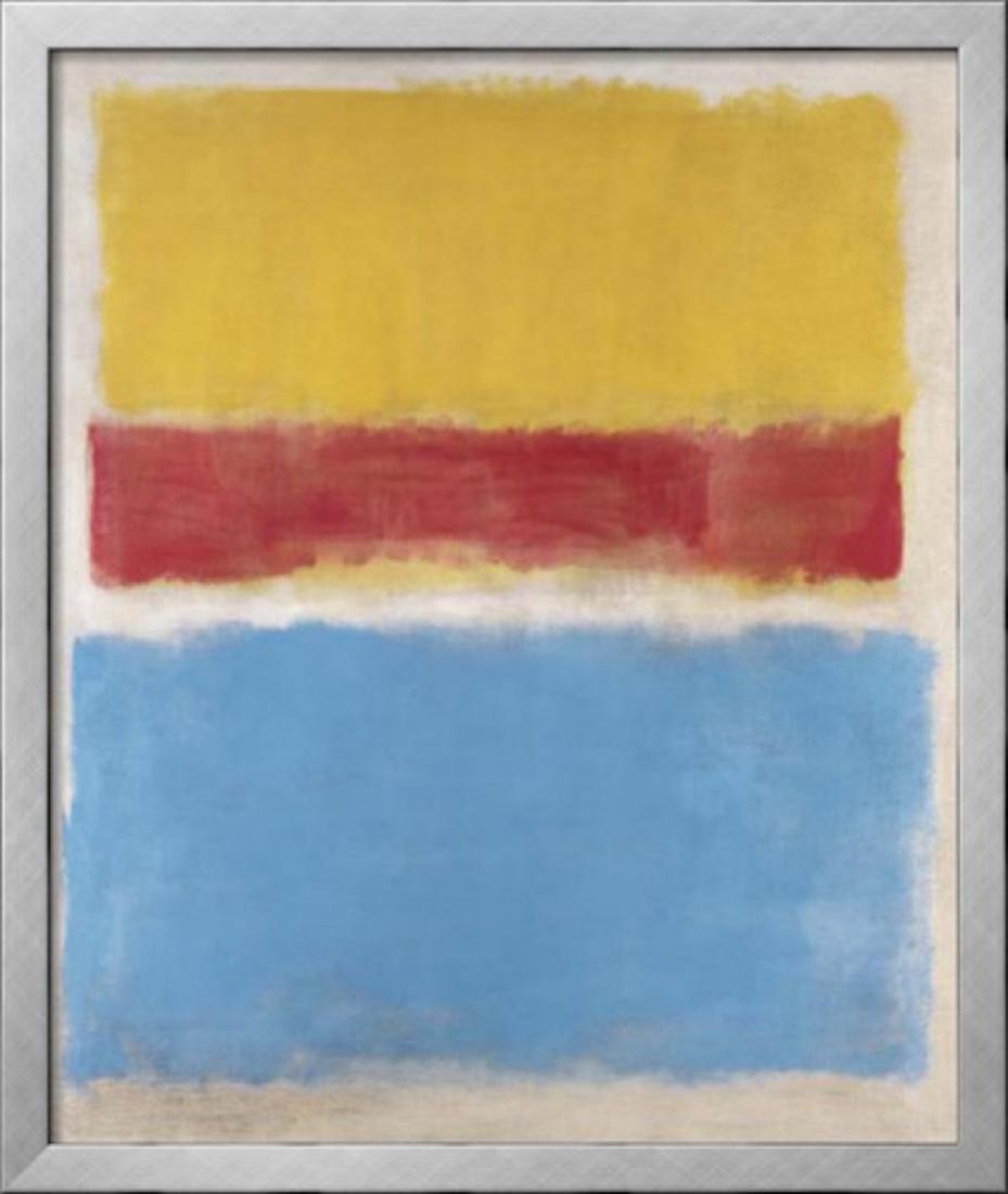 Mark Rothko "Untitled (Yellow, Red and Blue), c.1953": Artist: Mark Rothko. Medium: Offset Lithograph. Title: Untitled (Yellow, Red and Blue), c.1953. Custom Framed. Size: 23.5 x 31.5 in