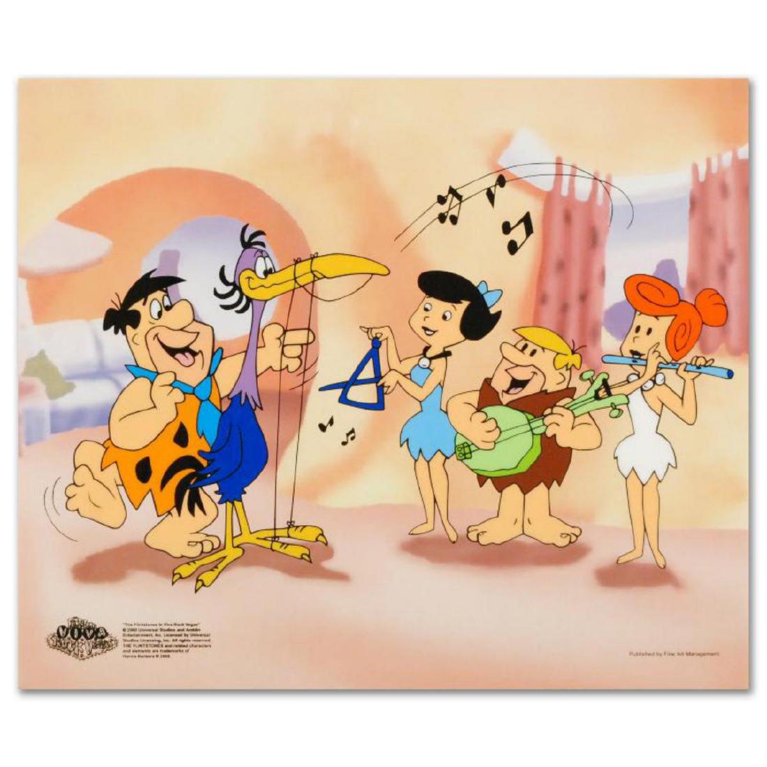 "Fred Plays the Harp" Limited Edition Sericel from the: This truly wonderful collector's item from America's animation pop culture will bring cheer to fans of both past and present! "Fred Plays the Harp" is a limited edition sericel with a full color backg