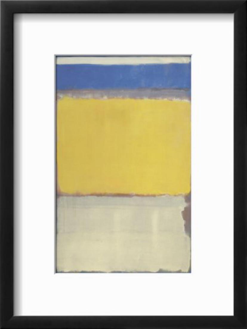 Mark Rothko "Number 10" Custom Framed Offset Lithograph: Artist: Mark Rothko. Medium: Offset Lithograph. Title: Number 10. Custom Framed. Size: 13.5 x 18 inch.