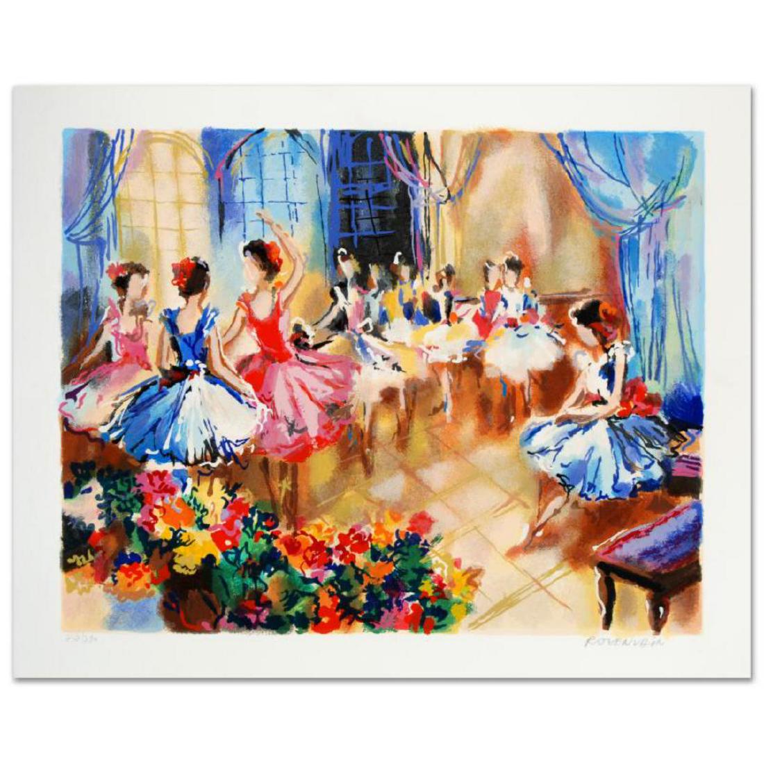 "Ballet Studio" Limited Edition Serigraph by Michael: Michael Rozenvain's remarkable art piece is full of rich color and entertaining artistry! "Ballet Studio" is a limited edition serigraph on paper, hand signed by Rozenvain! Includes Certificate of Aut