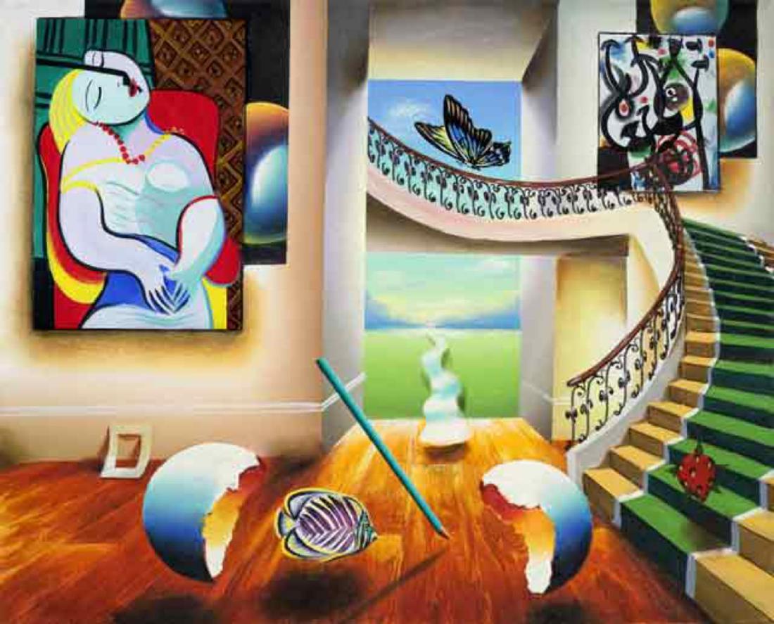 Ferjo "DREAMING" Giclee on Canvas: Artist: Ferjo. Medium: Giclee on Canvas. Title: DREAMING. Size: 16" x 20". Signed and numbered by the artist.