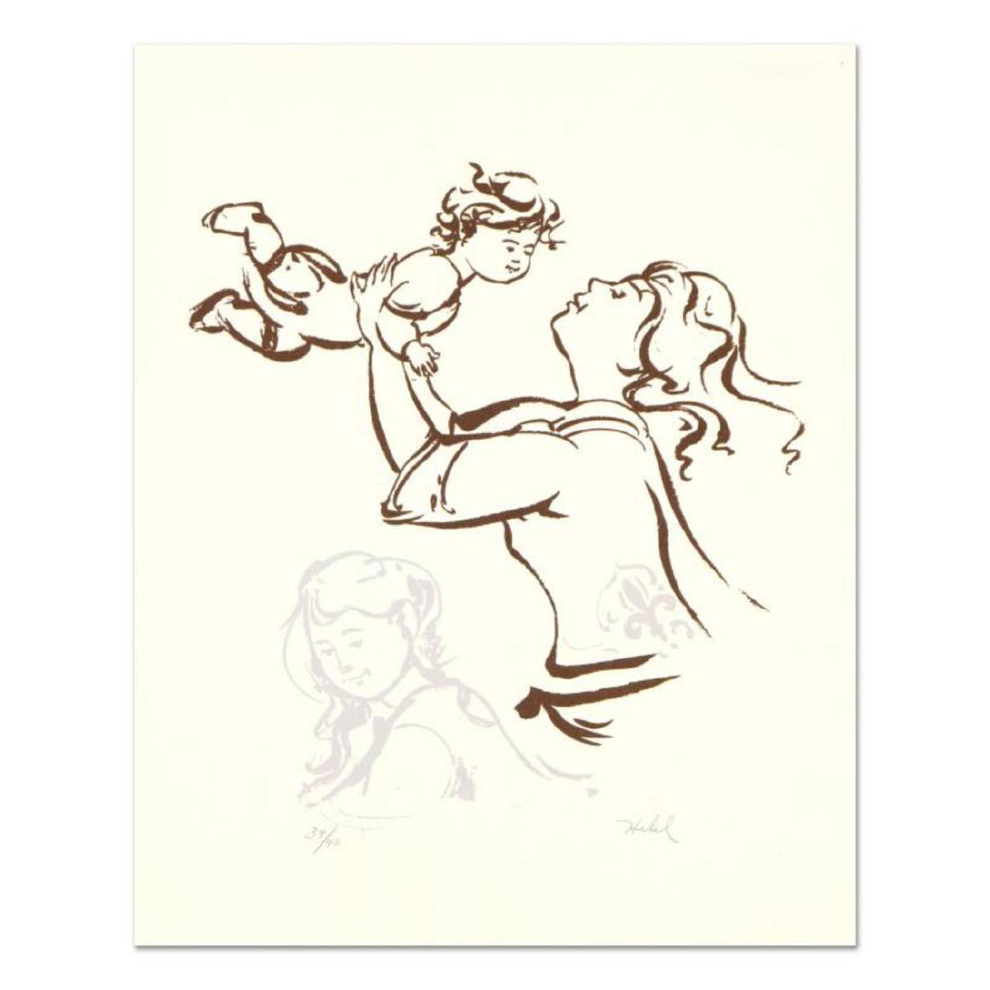 Edna Hibel (1917-2014), "Halleyluah" Limited Edition: "Halleyluah" is a limited edition serigraph on paper by Edna Hibel (1917-2014), numbered and hand signed by the artist. Includes Certificate of Authenticity. Measures approx. 16" x 20" (border), 14" x