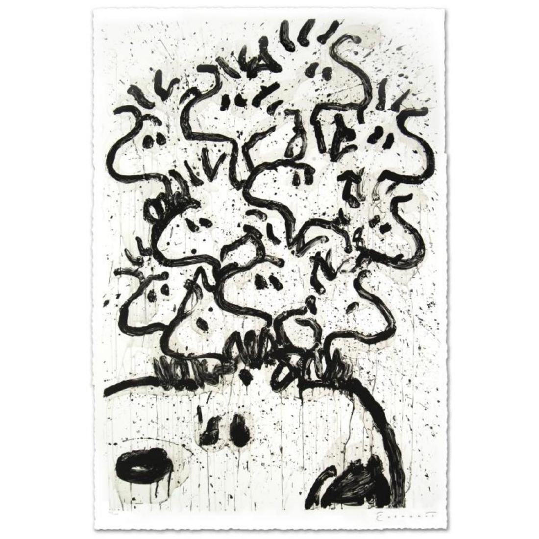 "Party Crashers" Limited Edition Hand Pulled Original: "Party Crashers" is a limited edition hand pulled original lithograph on museum quality deckle-edge paper, numbered and hand signed by Tom Everhart. This is one of the final Everhart editions to be cr