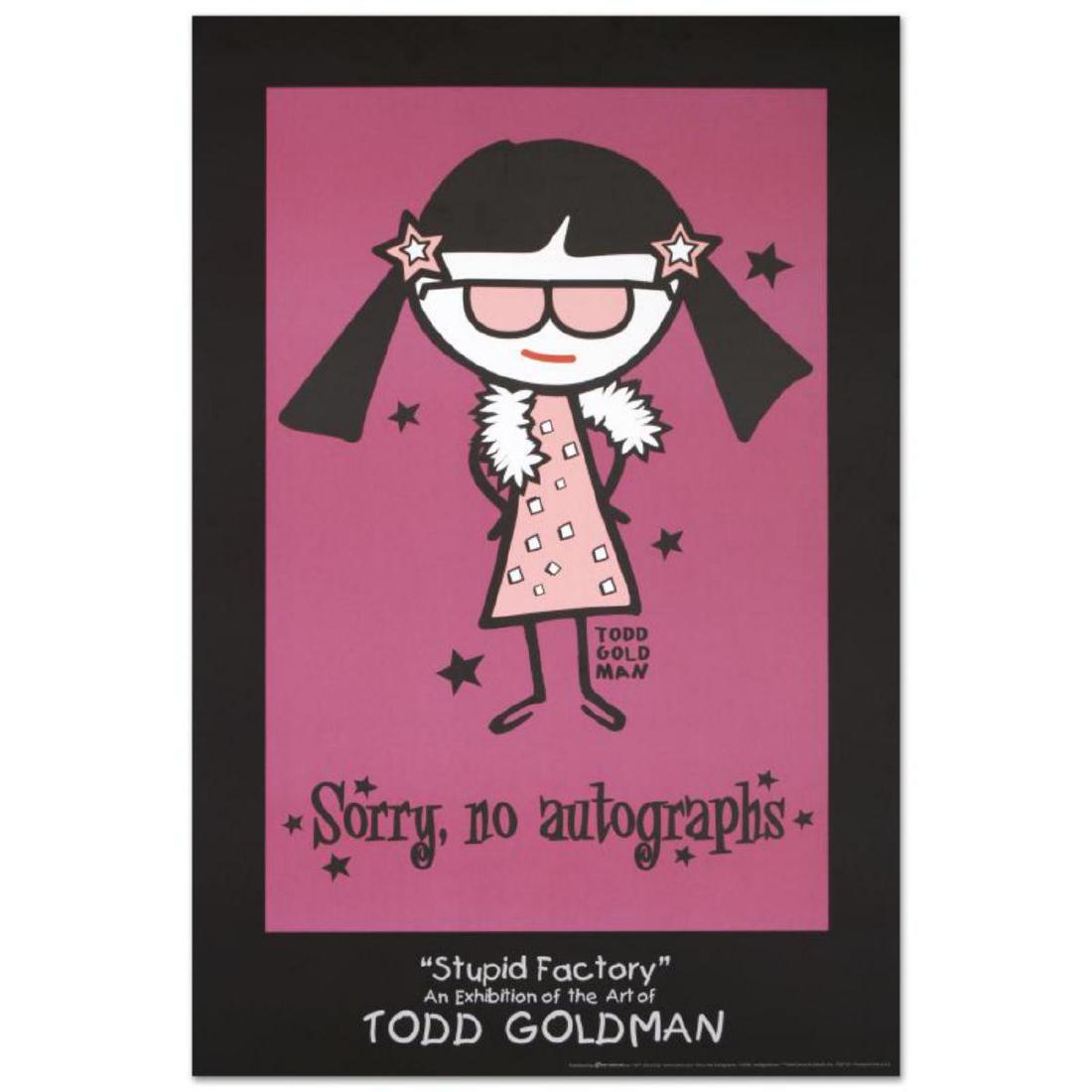 "Sorry, No Autographs" Fine Art Litho Poster (24" x: "Sorry, No Autographs" is a fine art litho poster by Todd Goldman! Measures approx. 24" x 36" (poster). Reference #: 205099.
