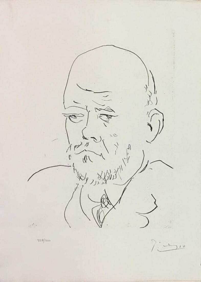 Pablo Picasso Original Limited Edition Lithograph on: Artist: Pablo Picasso. Medium: Original Limited Edition Lithograph on wove paper. From the Suite Vollard. Edition Size: 300. Paper Size: 12.75" x 18." Signature of artist lithographically reproduced f