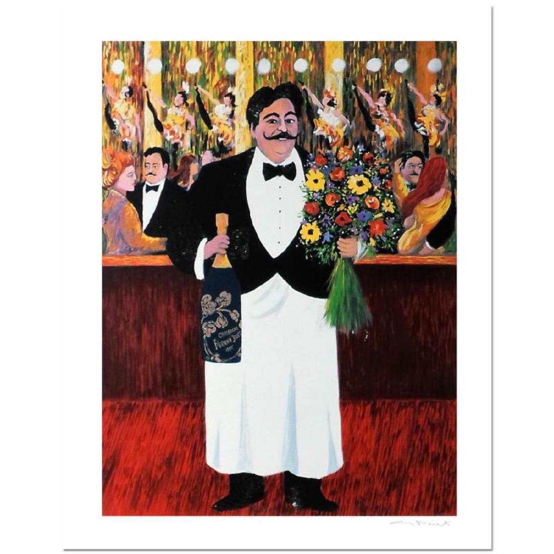 Guy Buffet - "Monsieur Henri" Limited Edition Serigraph;: "Monsieur Henri" is a limited edition serigraph on paper by Guy Buffet. It is numbered, hand-signed by the artist, and comes with a Certificate of Authenticity. Measures approx. 19" x 25" (image). Ref