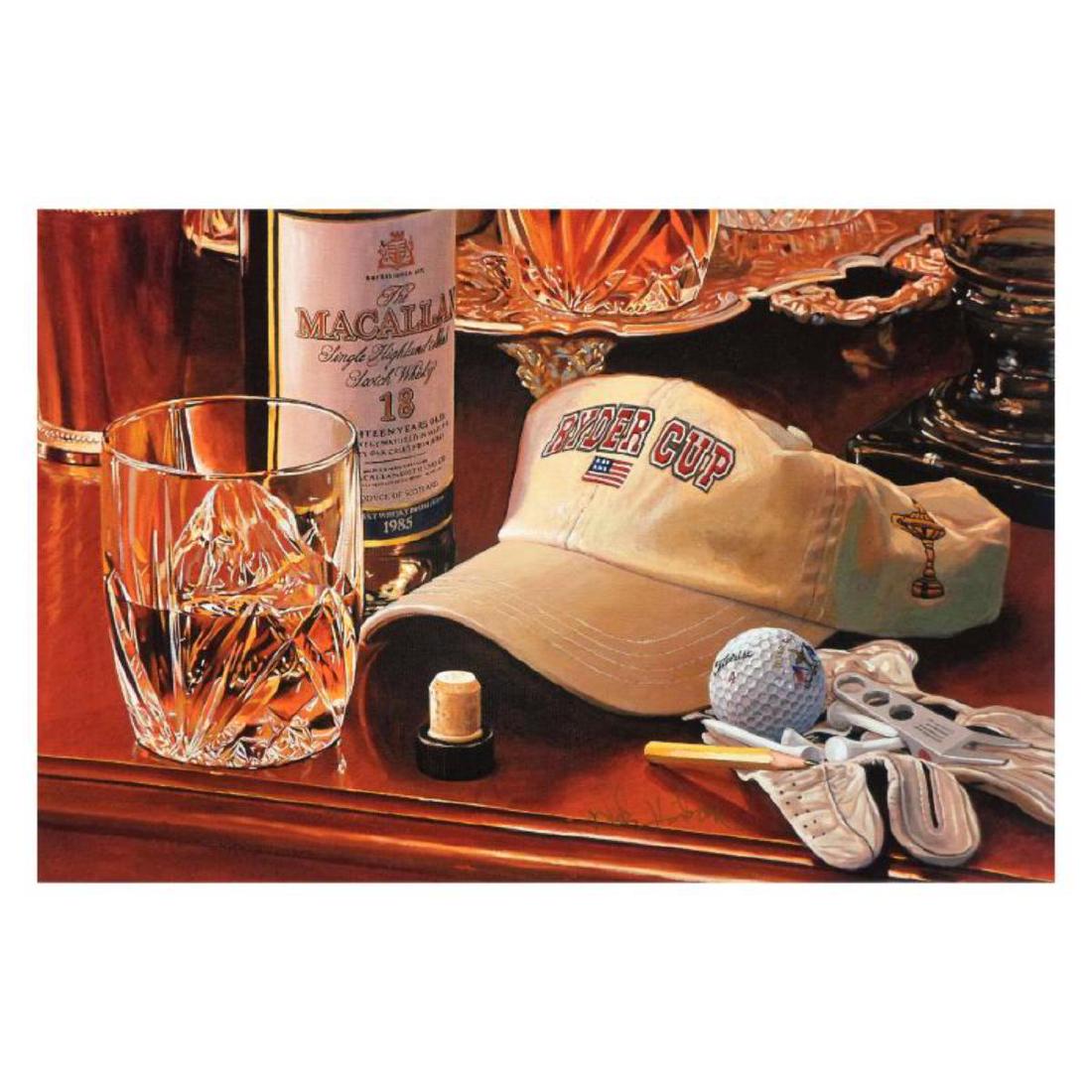 Nobu Haihara, "Ryder Cup" Limited Edition Canvas,: "Ryder Cup" is a numbered limited edition giclee on canvas by Nobu Hairara. It comes bearing the artist's authorized signature and with a Certificate of Authenticity. Measures approximately 16"x24" (i