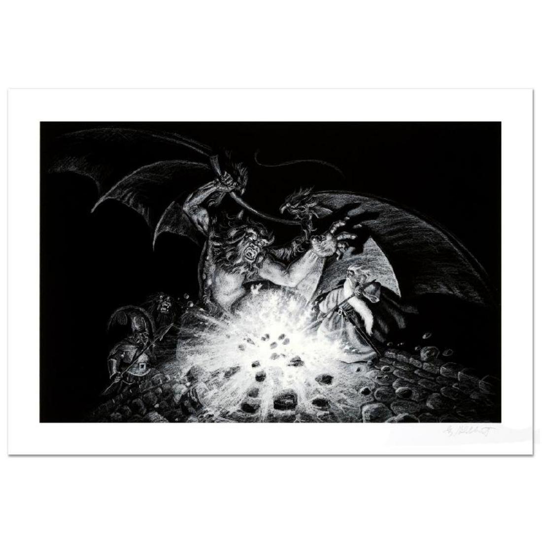 "Gandalf Versus Balrog" Limited Edition Giclee by Greg: Known world wide for his fantasy and science fiction illustrations, Greg Hildebrandt has created an abundance of fascinating artwork including, and most notably his illustration work for J.R.R. Tolkie