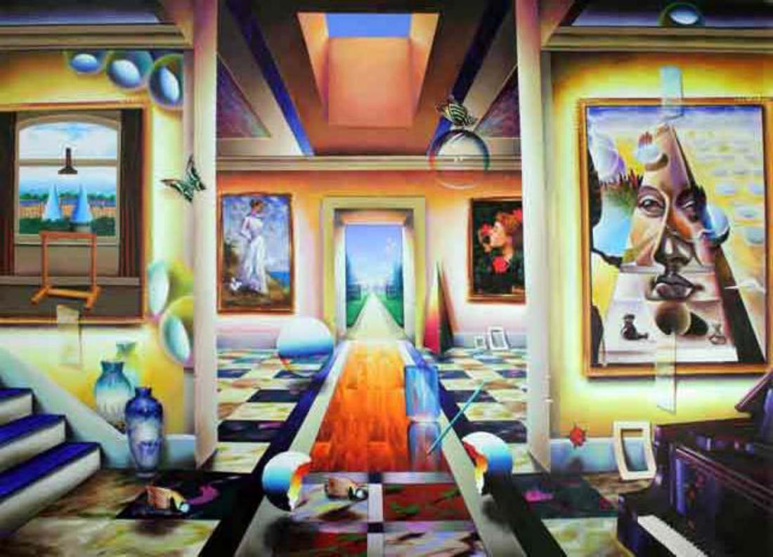 Ferjo "Into the Garden" Giclee on Canvas: Artist: Ferjo. Medium: Giclee on Canvas. Title: Into the Garden. Size: 18" x 25". Signed and numbered by the artist.