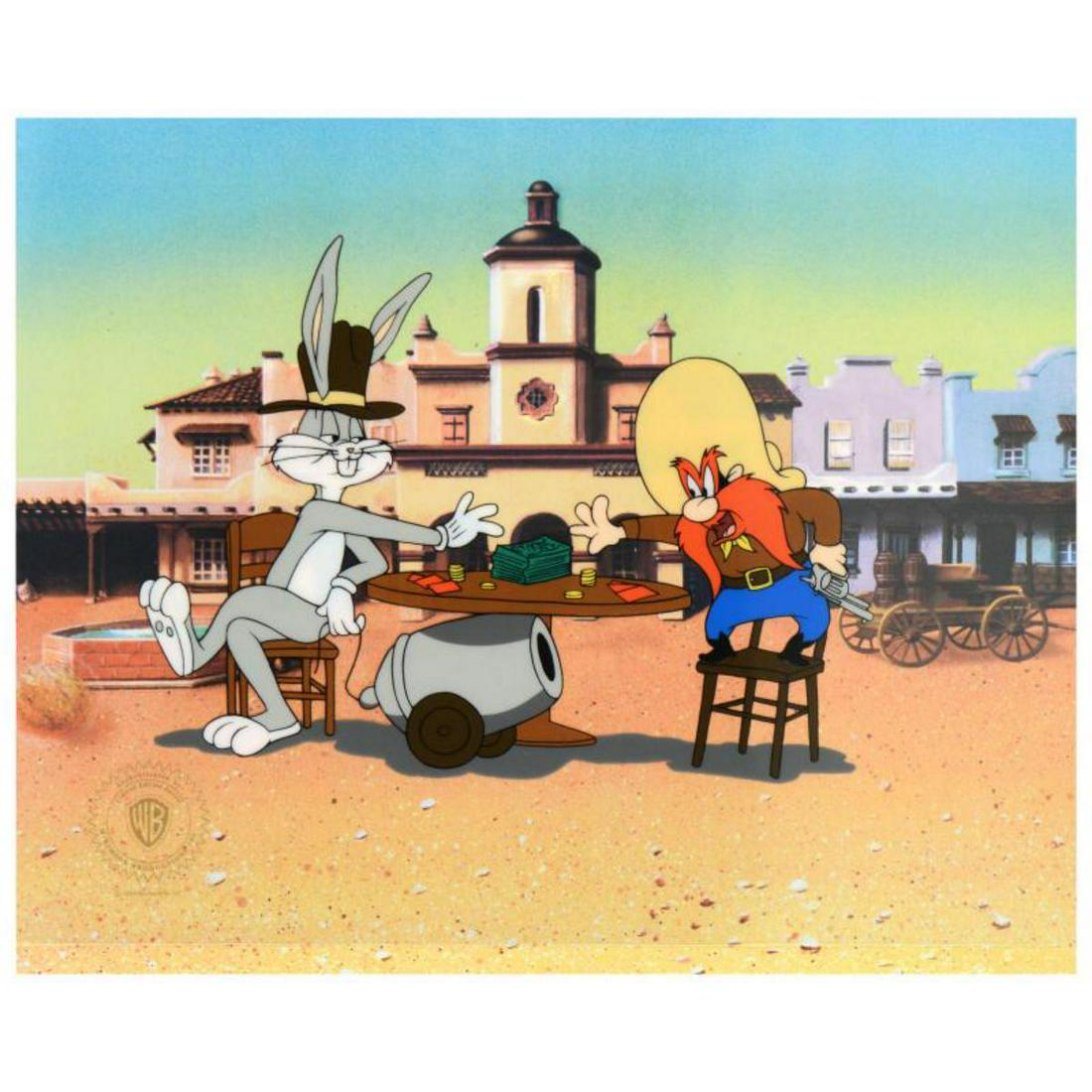 "Loaded Hands" Limited Edition Sericel with Background: "Loaded Hands" is a limited edition sericel with background (dated 1992), bearing the official seal of authentication from Warner Bros.! Also, includes Certificate of Authenticity! Measures approx. 13