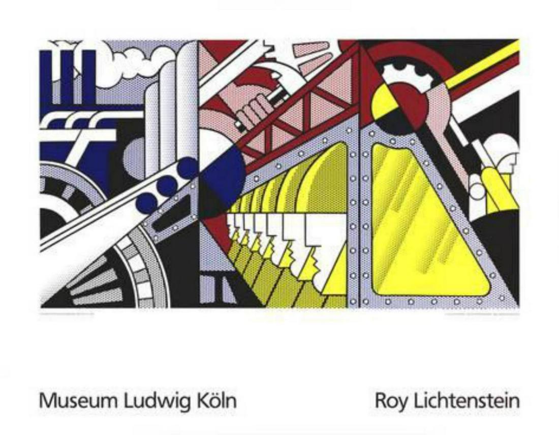 Roy Lichtenstein "Study for Preparedness" Serigraph: Artist: Roy Lichtenstein. Medium: Serigraph. Title: Study for Preparedness. Size: 35.5 x 27.5 in. Not Framed. Screenprint. Edition of 5000. Published by Museum Ludwig Koln, Dusseldorf, Germany. Publis
