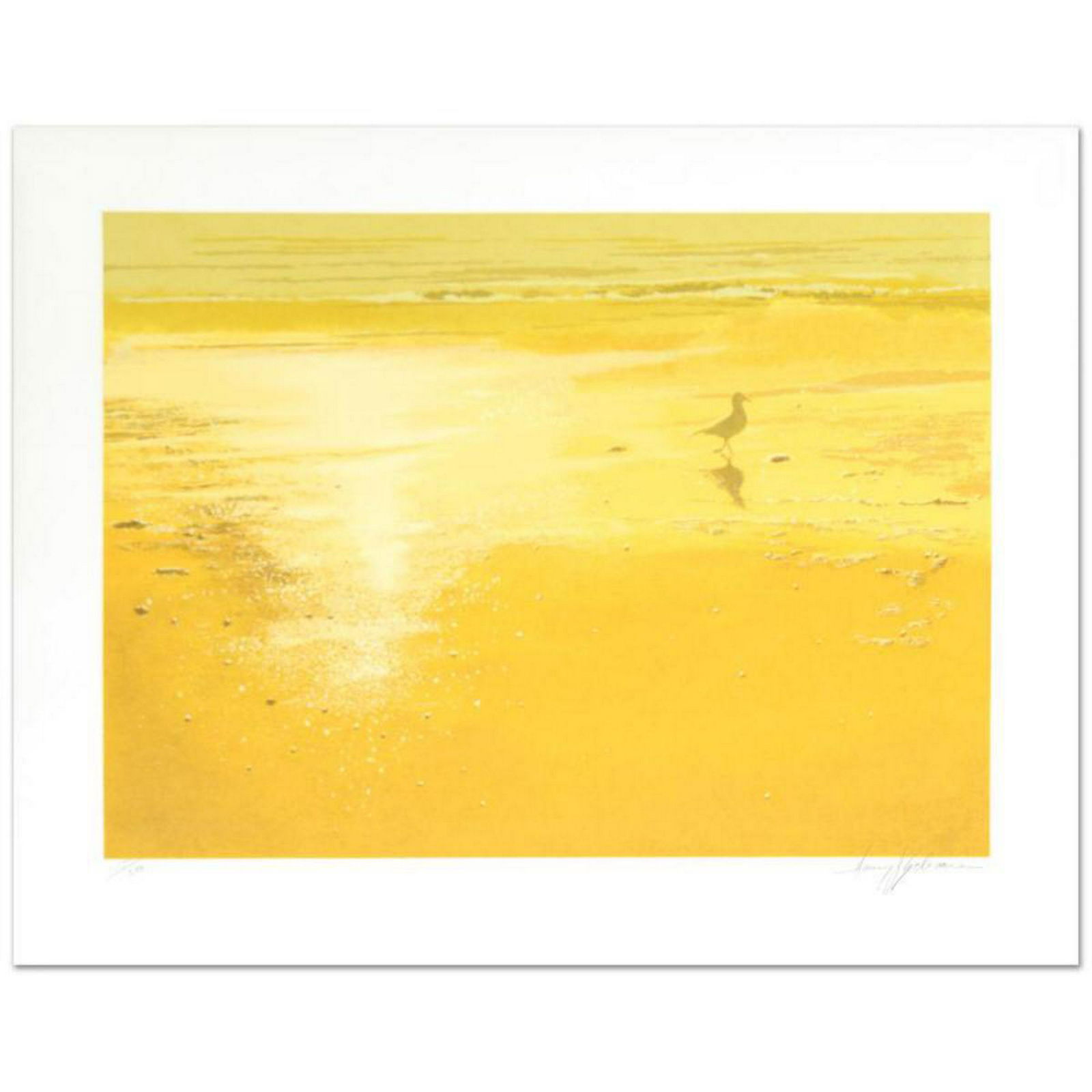 "The Seagull" Limited Edition Serigraph by Harry: "The Seagull" is a limited edition serigraph on paper by Harry Schaare (1922-2008), numbered and hand signed by the artist! Includes Certificate of Authenticity! Measures approx. 34.5" x 27" (with bor