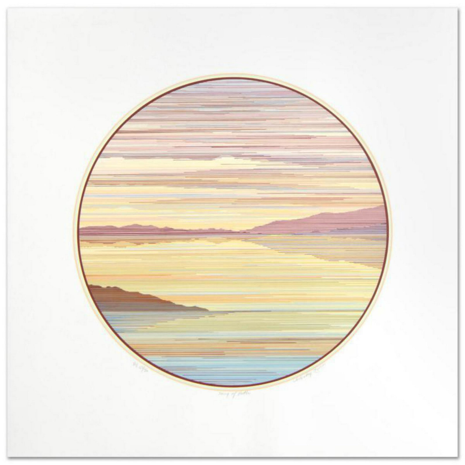 "Song of Ruth" Limited Edition Serigraph by Marcus: "Song of Ruth" is a limited edition serigraph by Marcus Uzilevsky (1937-2015) numbered and hand signed by the artist! Includes Certificate of Authenticity! Measures approx. 26" x 26" (with border), 18