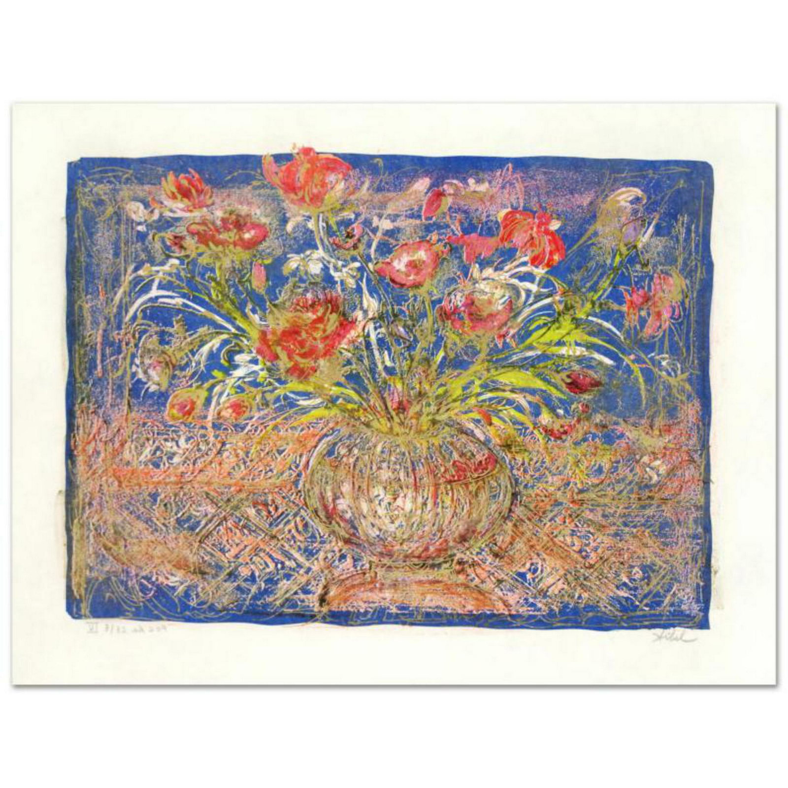 "Illusion" Limited Edition Lithograph by Edna Hibel: "Illusion" is a limited edition lithograph on rice paper, numbered and hand signed by Edna Hibel (1917-2014). Includes Certificate of Authenticity! Measures approx. 20" x 15" (with border), 16.5" x 12