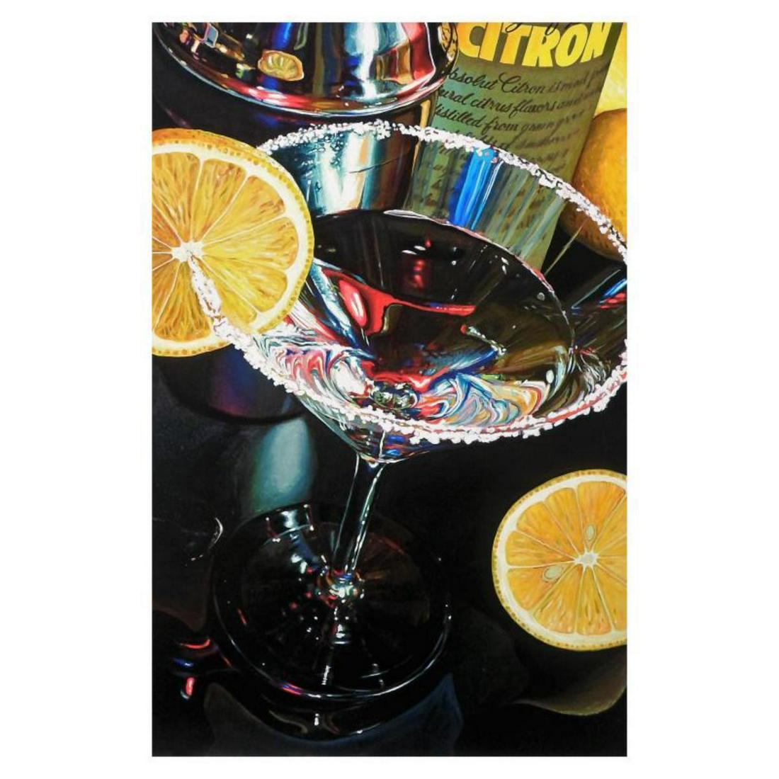 Nobu Haihara, "Lemon Drop" Limited Edition Canvas,: "Lemon Drop" is a numbered limited edition giclee on canvas by Nobu Hairara. It comes bearing the artist's authorized signature and with a Certificate of Authenticity. Measures approximately 30"x20" (