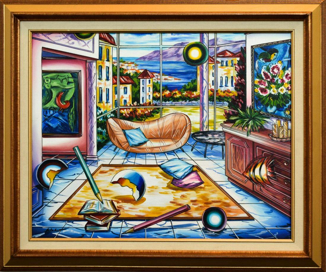 Alexander Astahov- Original Oil on Canvas "The Storm: Artist: Alexander Astahov. Medium: Original Oil on Canvas. Title: The Storm Bringer. Size (Unframed): 16" x 20". Size (Framed): 21" x 25". Certificate of Authenticity: From the publisher. Reference# 1