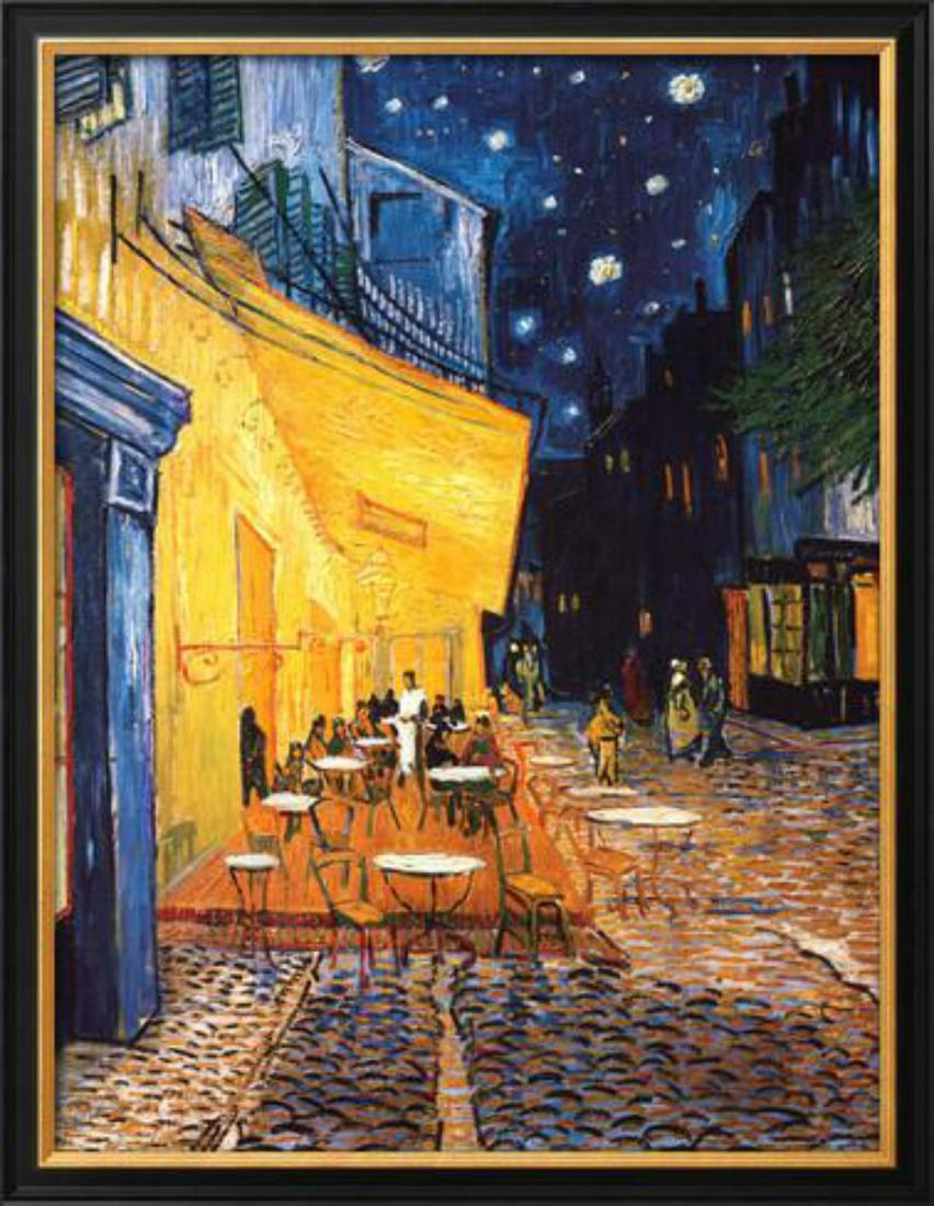 Vincent van Gogh "The Cafe Terrace on the Place du: Artist: Vincent van Gogh. Title: The Cafe Terrace on the Place du Forum, Arles, at Night. Medium: Offset Lithograph. Size: 20 x 26 inch