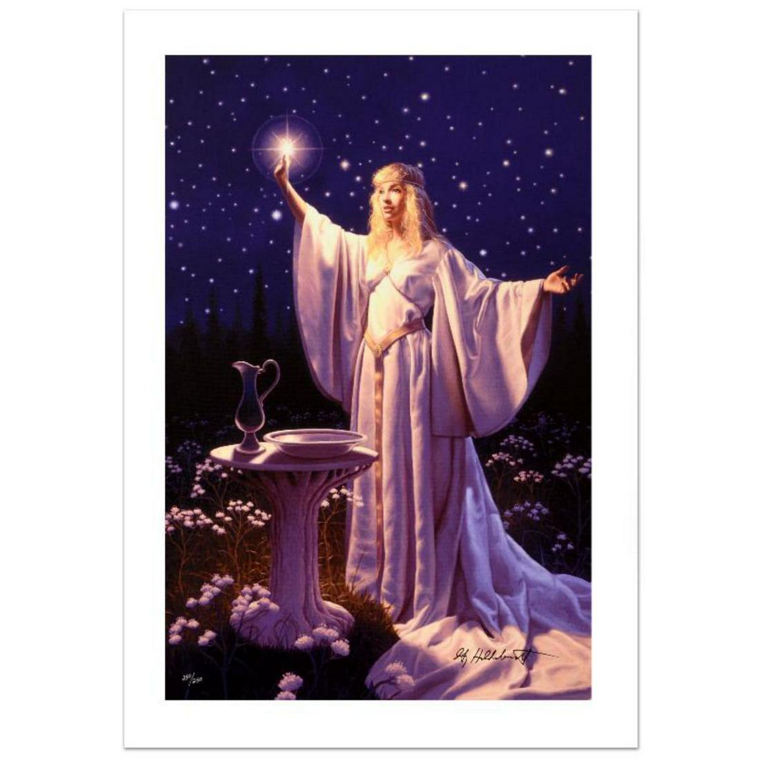 "The Ring Of Galadriel" Limited Edition Giclee on: Known world wide for his fantasy and science fiction illustrations, Greg Hildebrandt has created an abundance of fascinating artwork including, and most notably his illustration work for J.R.R. Tolkie