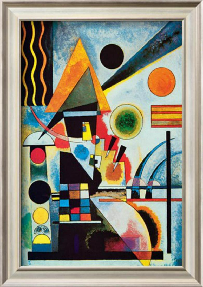 Wassily Kandinsky "Balancement" Custom Framed Offset: Artist: Wassily Kandinsky. Title: "Balancement". Custom Framed. Medium: Offset Lithograph. Image Size: 12x16". Frame Size: 12x17".