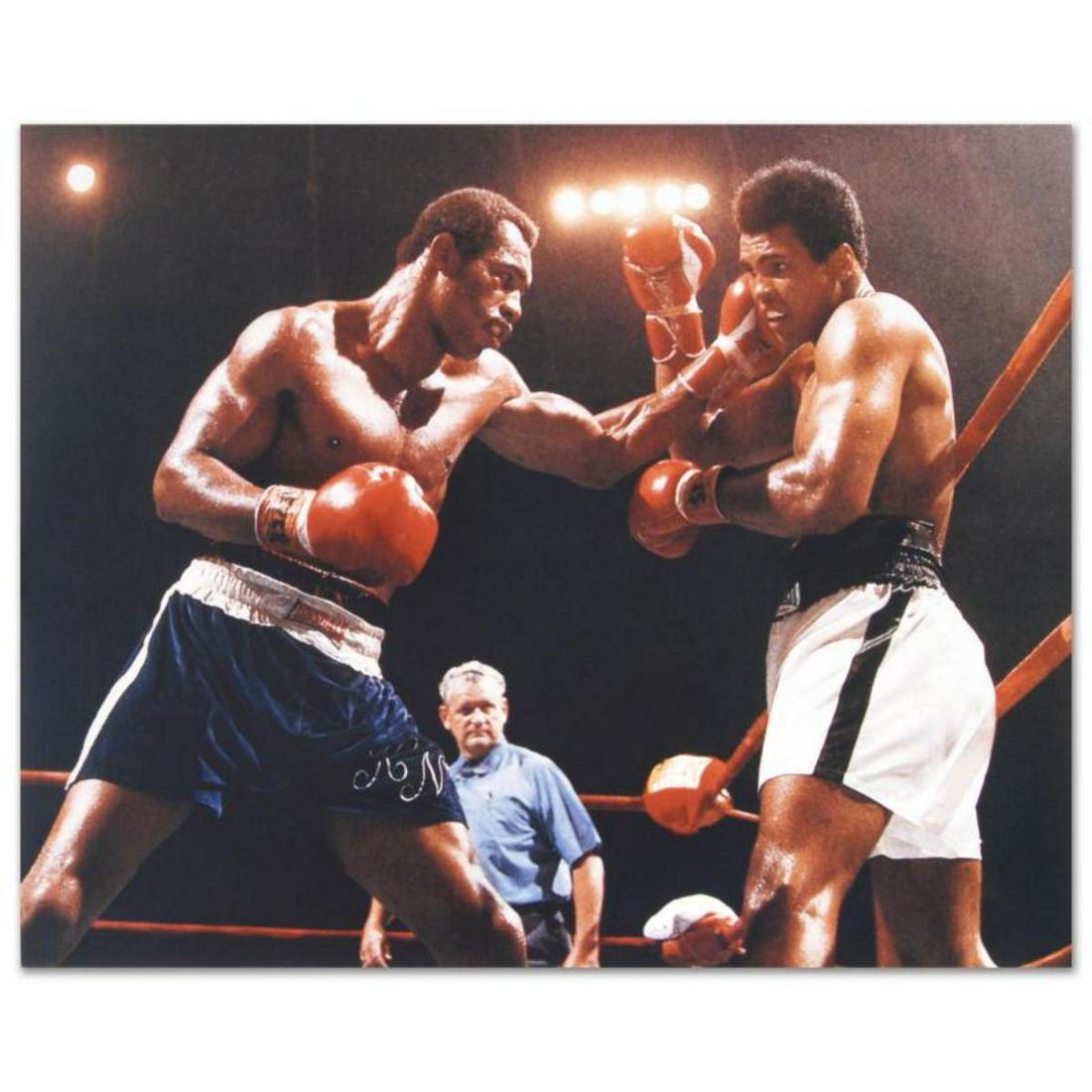 Licensed Photograph of the Heavyweight Champs Muhammad: Own a piece of sports history with this Muhammad Ali and Ken Norton photo. Taken at the peak of his success as one of the greatest heavyweight championship boxers of all time, this photo is sure to co