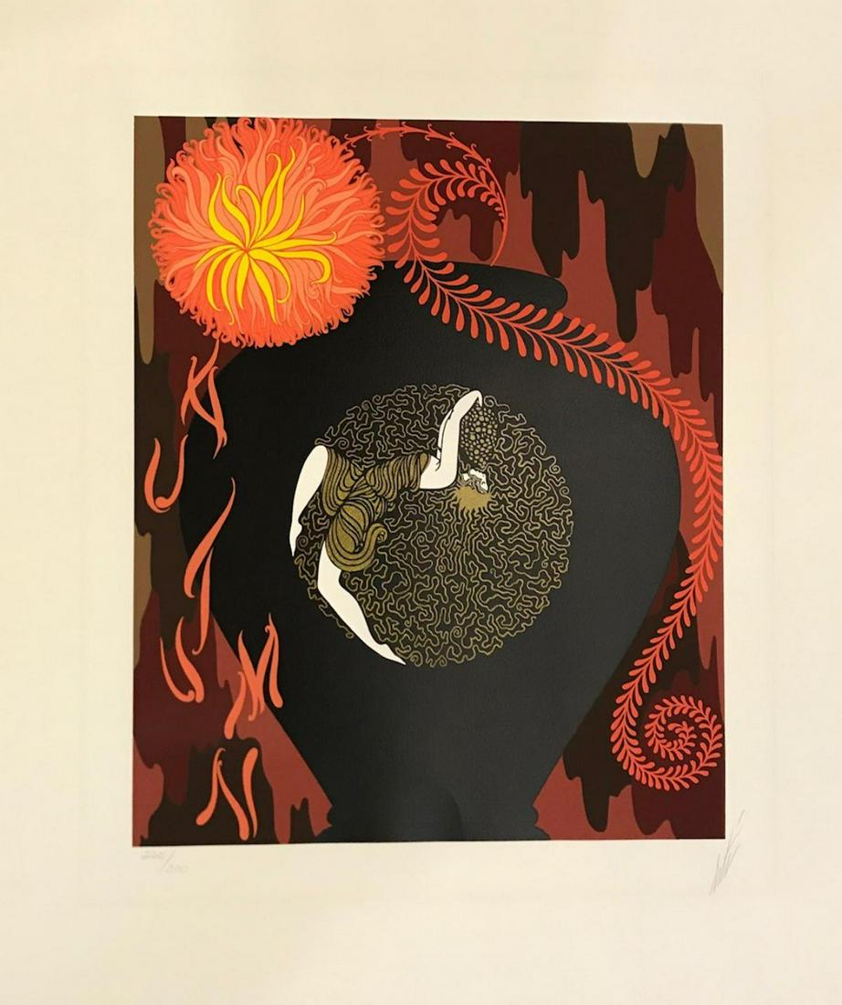 Erte hand Signed And Numbered Serigraph: Artist: Erte. Medium: hand Signed And Numbered Serigraph. Size: 28x20".