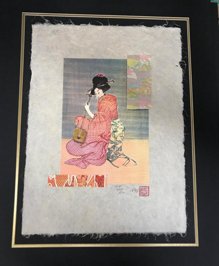 Mikulas Kravjansky "Oriental Princess I": Mikulas Kravjansky "Oriental Princess I" Limited Edition Mixed Media on rice paper. Hand Signed by artist. Size: Approx. 17" x 21.75". comes with Certificate of Authenticity.