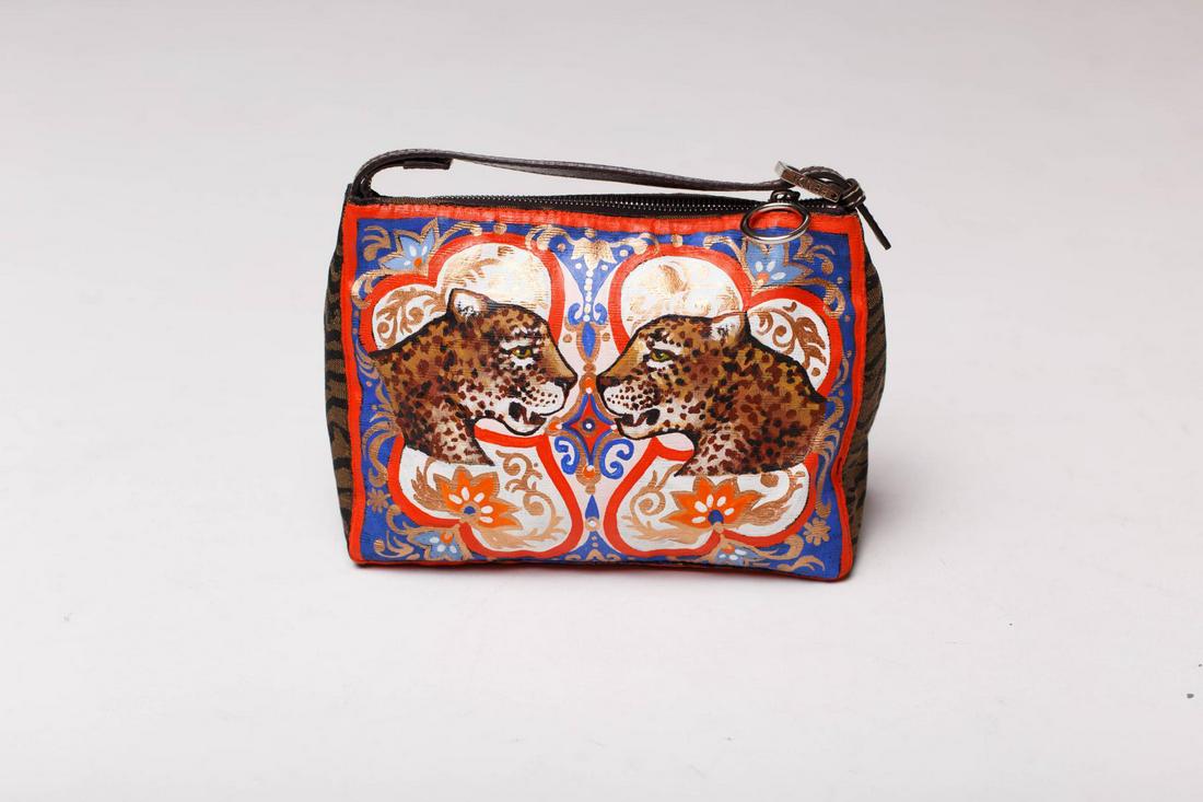 Vera V. Goncharenko- Original Painting On Vintage Fendi: Artist: Vera V. Goncharenko. Medium: Original Painting On Vintage Fendi Bag. Size (Unframed): . Certificate of Authenticity: From the publisher. Reference# 10358.