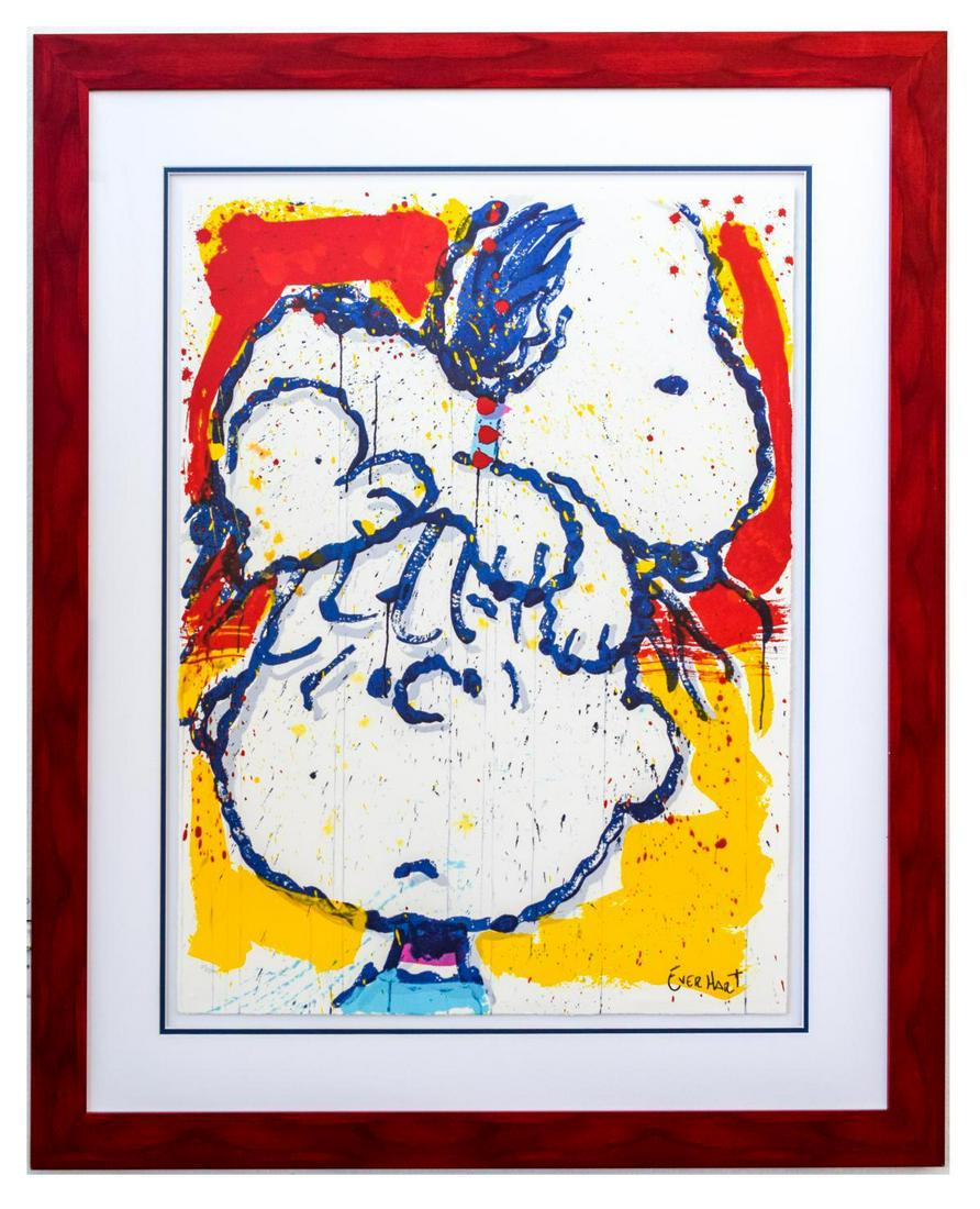 Tom Everhart- Hand Pulled Original Lithograph "Hair: Artist: Tom Everhart. Medium: Hand Pulled Original Lithograph. Title: Hair Club for Dogs. Size (Unframed): 30" x 22.5". Size (Framed): 41" x 34". Certificate of Authenticity: From the publisher. Addit