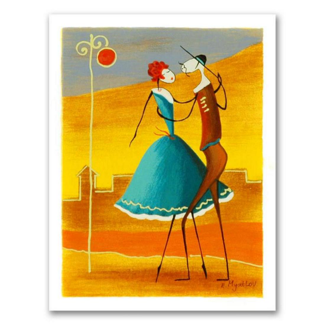 Ester Myatlov, "Arabian Nights" Limited Edition: "Arabian Nights" is a limited edition serigraph on paper by Ester Myatlov, numbered and hand signed by the artist. Includes Certificate of Authenticity. Measures approx. 6.5" x 8.5" (with border), 6 x