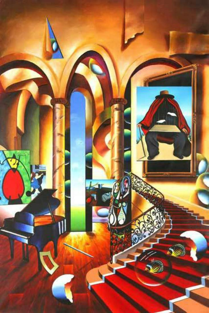 Ferjo "Conclave of the Masters" Giclee on Canvas: Artist: Ferjo. Medium: Giclee on Canvas. Title: Conclave of the Masters. Size: 18" x 12". Signed and numbered by the artist.