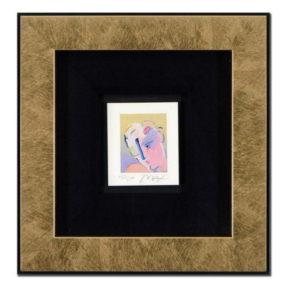 Peter Max, "Neo in Love" Framed Limited Edition: "Neo in Love," is a limited edition lithograph on paper by Peter Max, numbered 452/500 and hand signed by the artist. This piece comes framed. Includes Letter of Authenticity. Measures approx. 10.5" x