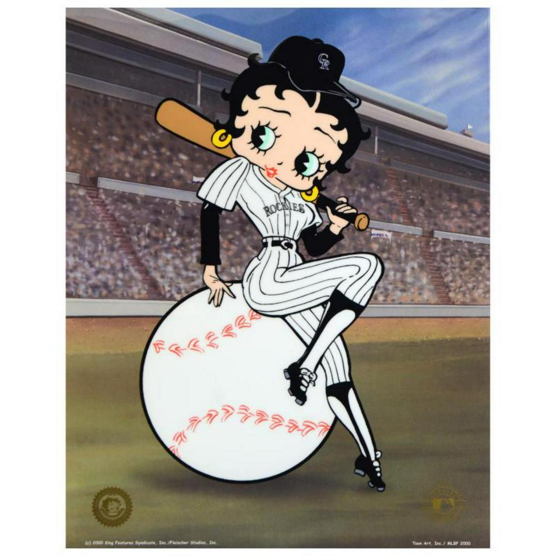 "Betty on Deck, Rockies" Limited Edition Sericel from: "Betty on Deck - Rockies" is a limited edition sericel with background from King Features Syndicate, Inc, numbered and bearing King Features' official seal. Includes Certificate of Authenticity! Measu