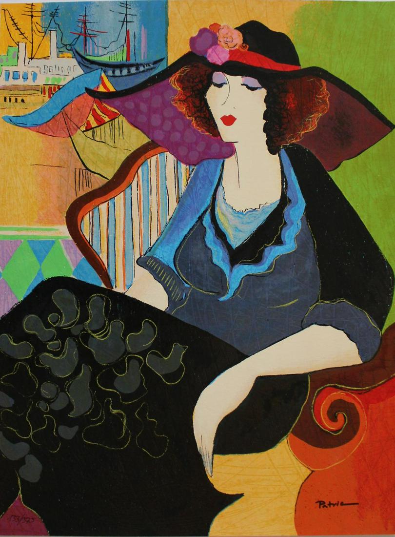 Patricia Govezensky /"Amanda/" Serigraph on Silk Screen Limited Edition Signed Art
