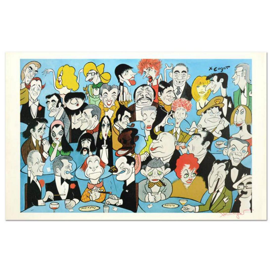 Xavier Cugat (1900-1990), "Hollywood" Limited Edition: "Hollywood" is a limited edition lithograph on paper by Xavier Cugat (1900-1990), numbered and hand signed by the artist. Includes Letter of Authenticity. Measures approx. 34.5" x 22.4" (border), 30" 