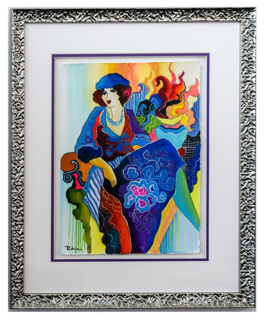 Patricia Govezensky- Original Watercolor "Anna": Artist: Patricia Govezensky. Medium: Original Watercolor. Title: Anna. Size (Unframed): 14" x 11". Size (Framed): 23.5" x 20". Certificate of Authenticity: From the publisher. Reference# 11550.
