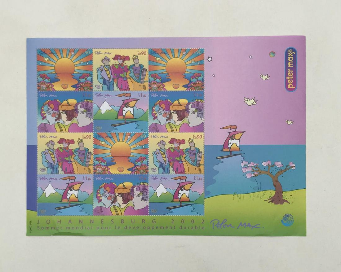 Peter Max Vinatge Stamp Sheets: Peter Max Vinatge Stamp Sheets