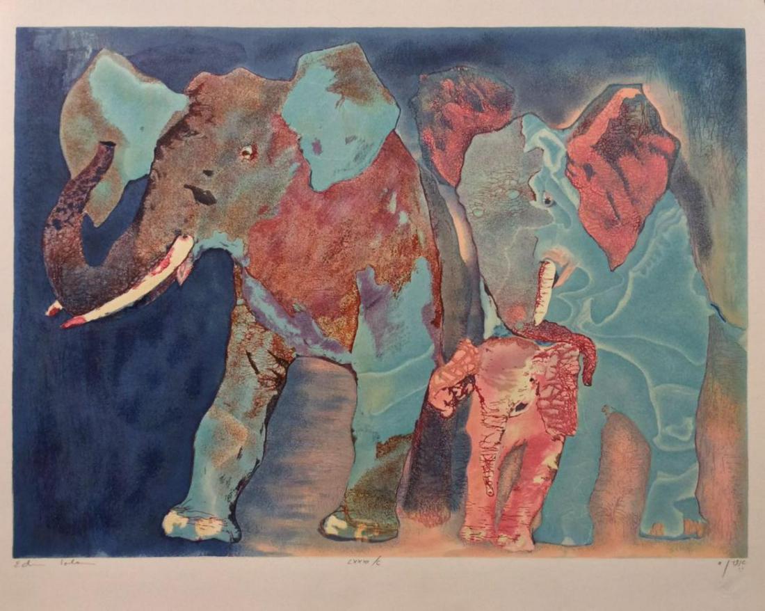 Edwin Salomon- Original Serigraph "Happy Family" (1 of 1)