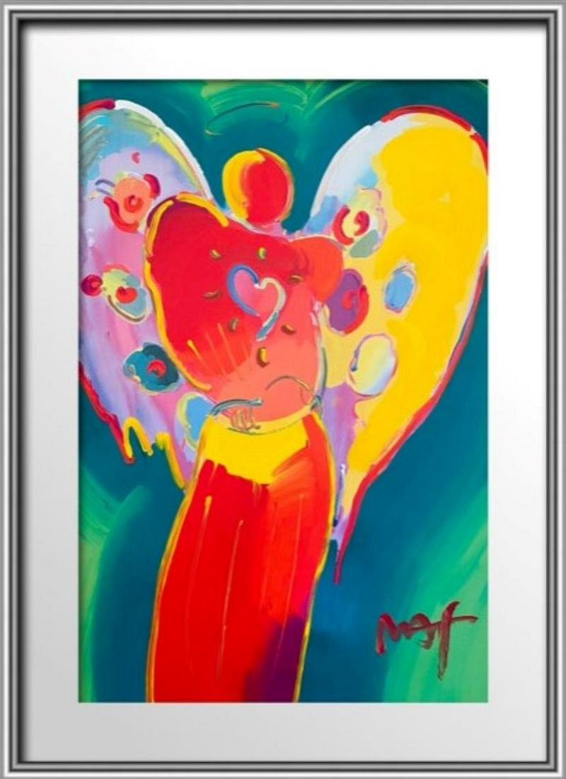 Peter Max Original Painting on Paper Custom Framed (1 of 2)