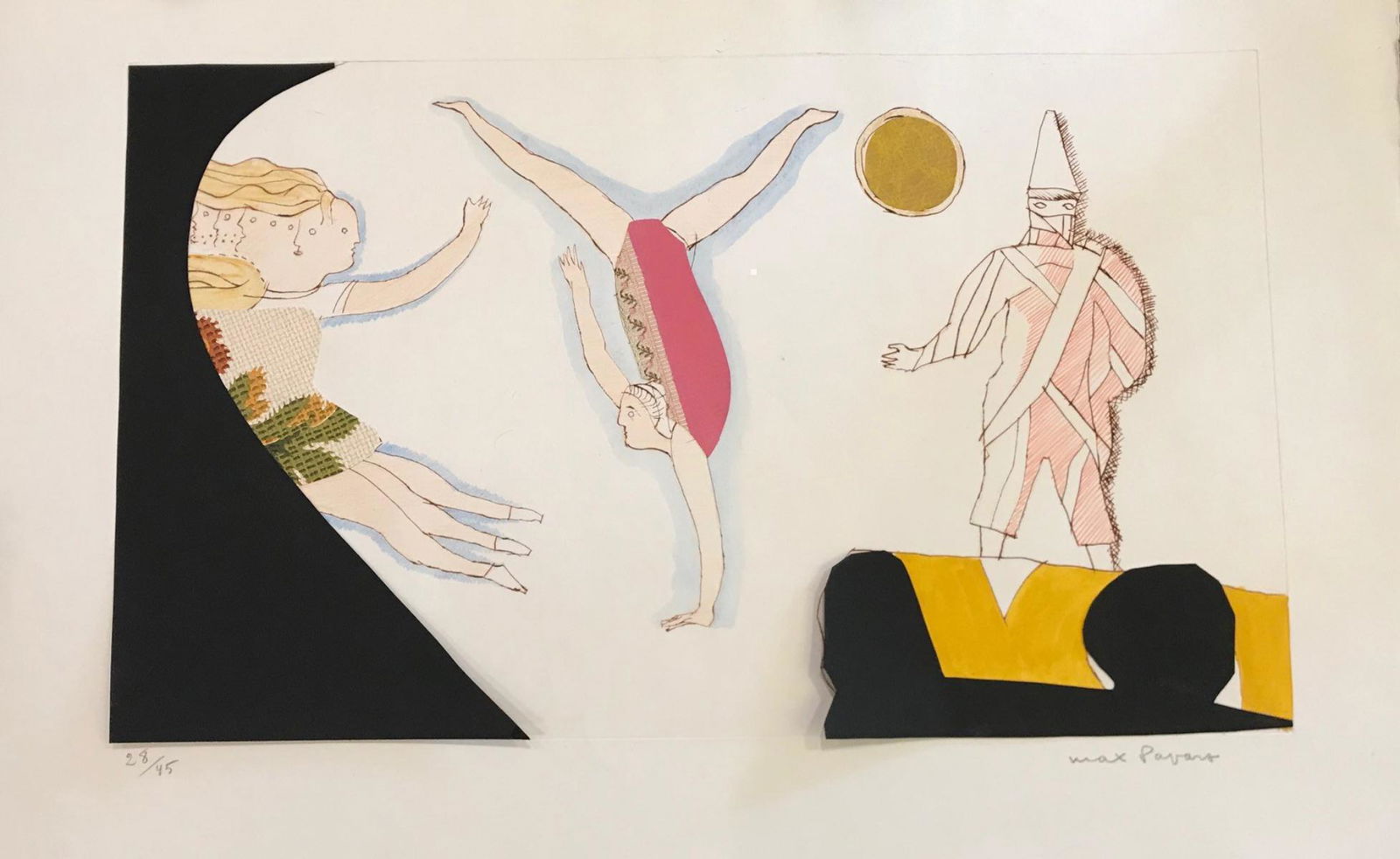 Max Papart Hand Signed and Numbered Etching on Paper: Artist: Max Papert. Medium: Etching on Paper. Size: 12x9". Hand Signed and Numbered.