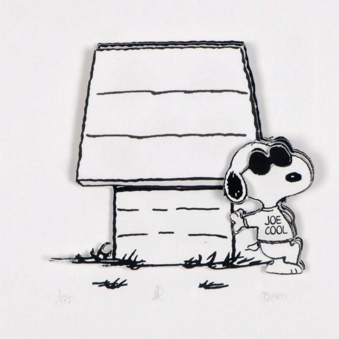 Peanuts, "Joe's Cool" Hand Numbered Limited Edition 3D: Created from the original artwork archived at the studio, "Joe's Cool" portrays the simple yet emotive art of Charles. M. Schulz, creator of PEANUTS. This 3D decoupage print on paper is hand numbered 