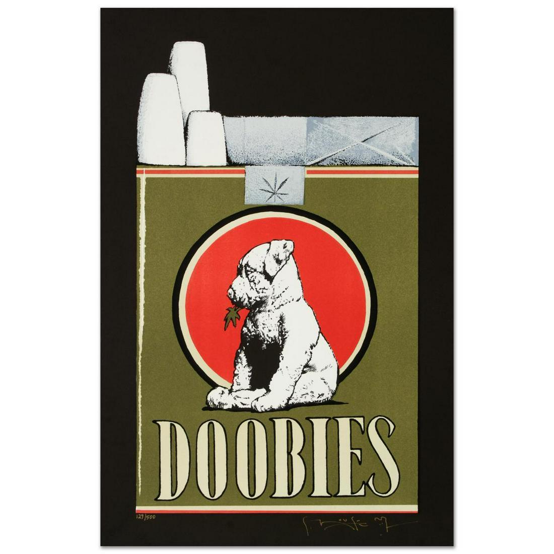 Stanley Mouse (b. 1940)- Hand Pulled Original: Artist: Stanley Mouse (b. 1940). Medium: Hand Pulled Original Lithograph. Title: Doobies. Size (Unframed): 24" x 15.5". Certificate of Authenticity: Is Included. Additional: Limited edition hand pulle