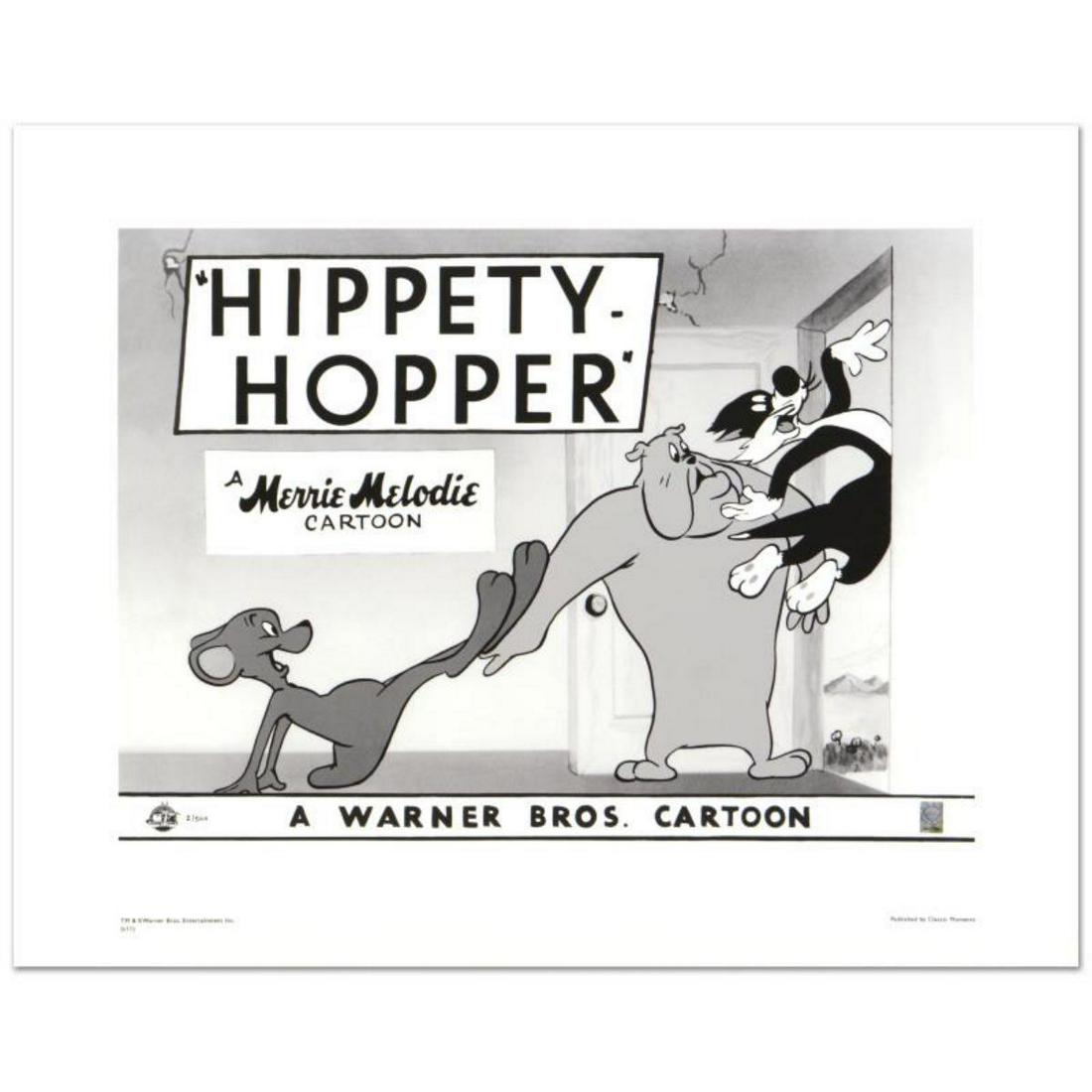 "Hippety Hopper" Limited Edition Giclee from Warner: "Hippety Hopper" is a limited edition giclee on paper from Warner Bros., numbered with hologram seal of Authenticity. This image was originally used as a "lobby card" displayed in theater lobbies to p