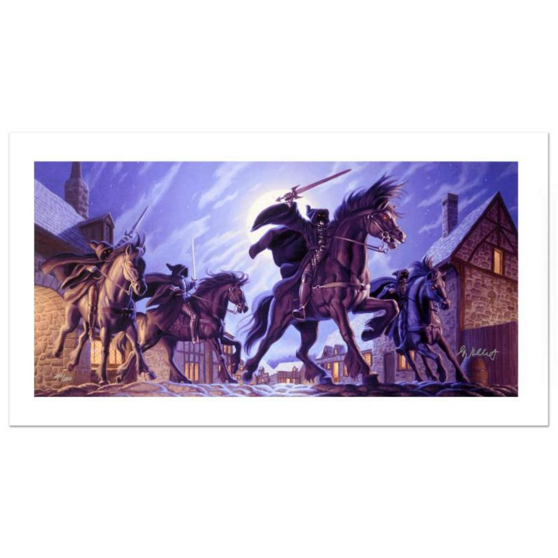 "The Black Riders" Limited Edition Giclee on Canvas by: Known world wide for their fantasy and science fiction illustrations, identical twin brothers Greg and Tim Hildebrandt created an abundance of fascinating artwork, most notably their illustration work