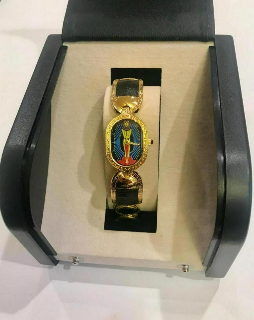 Unique Women's Erte Bracelet Watch w/Salome Design and: This unique women's watch was created under license from an originalwatch design by Erte, the "Daddy of Deco" is a first class timepiecethat will be one of the year's most popular "must have" items!Er